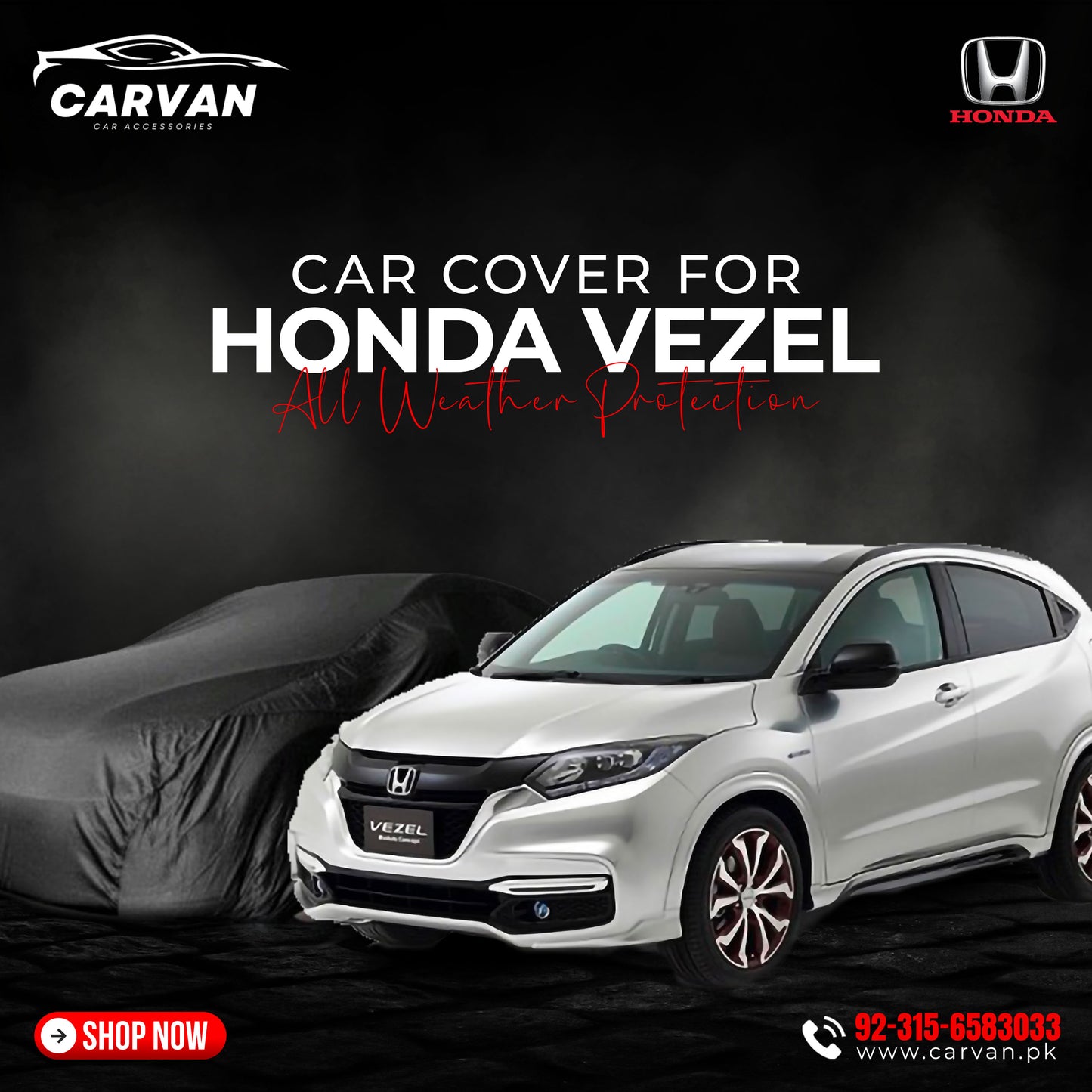 Honda Vezel Water Proof Car Top Cover