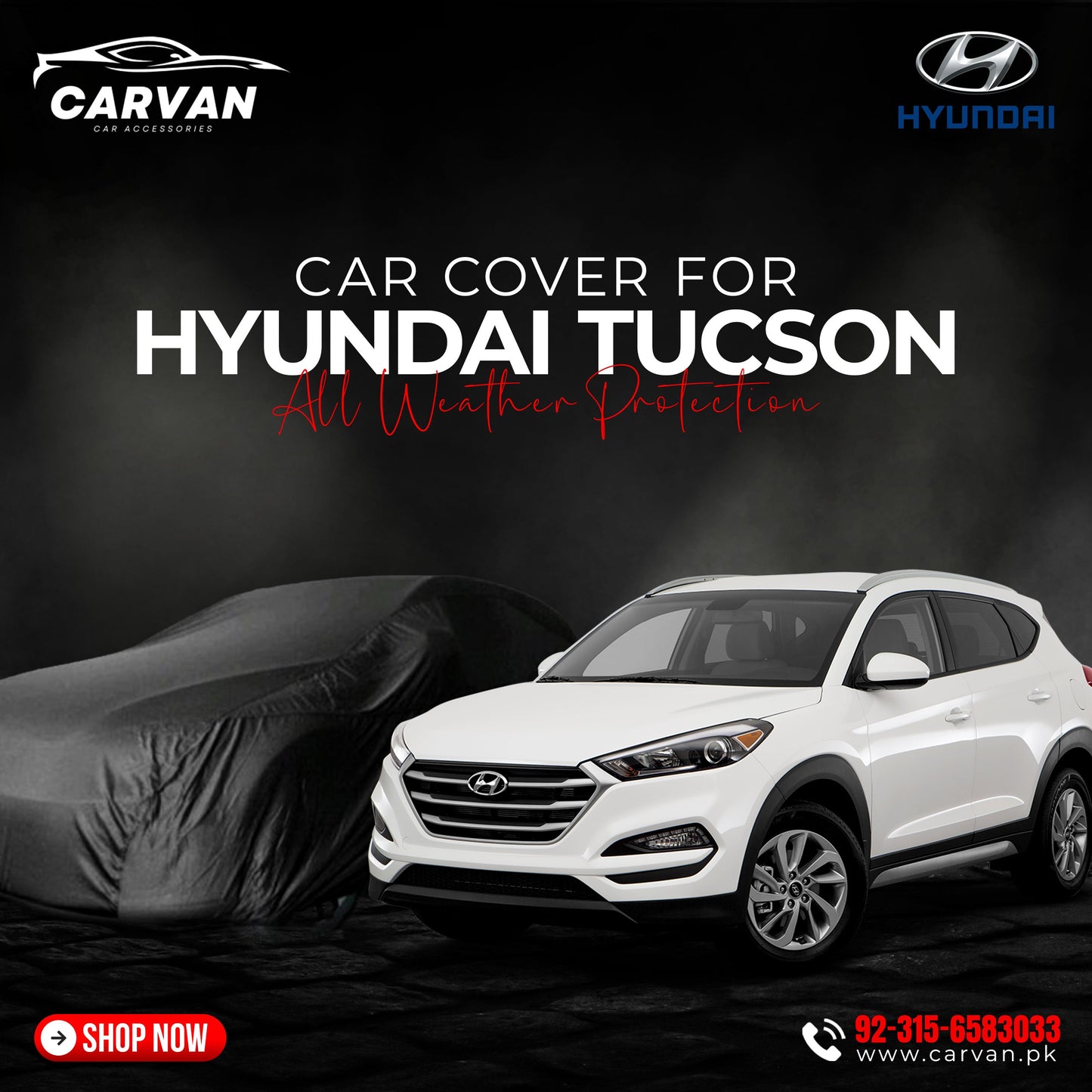 Hyundai Tucson Water Proof Car Top Cover