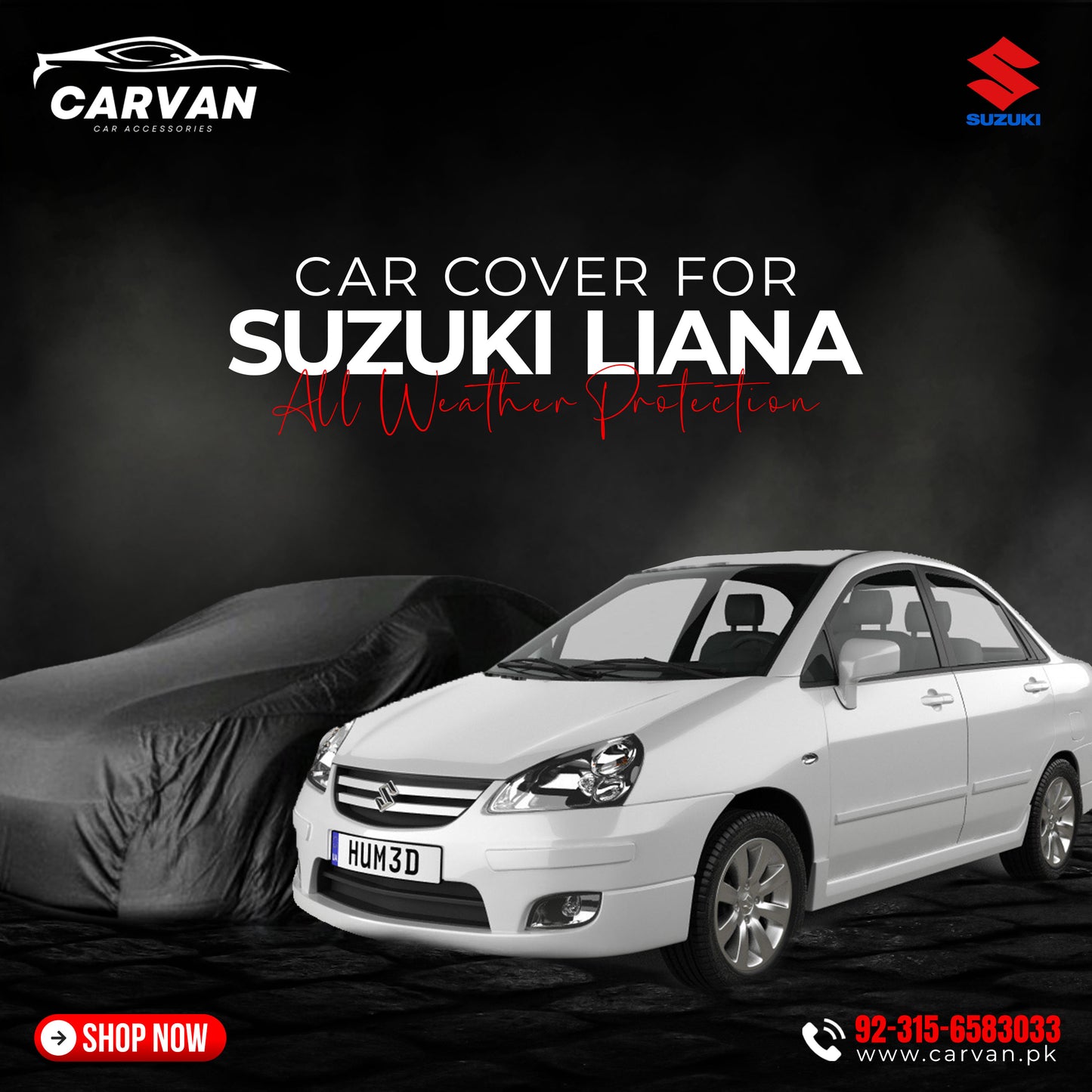 Suzuki Liana Water Proof Car Top Cover