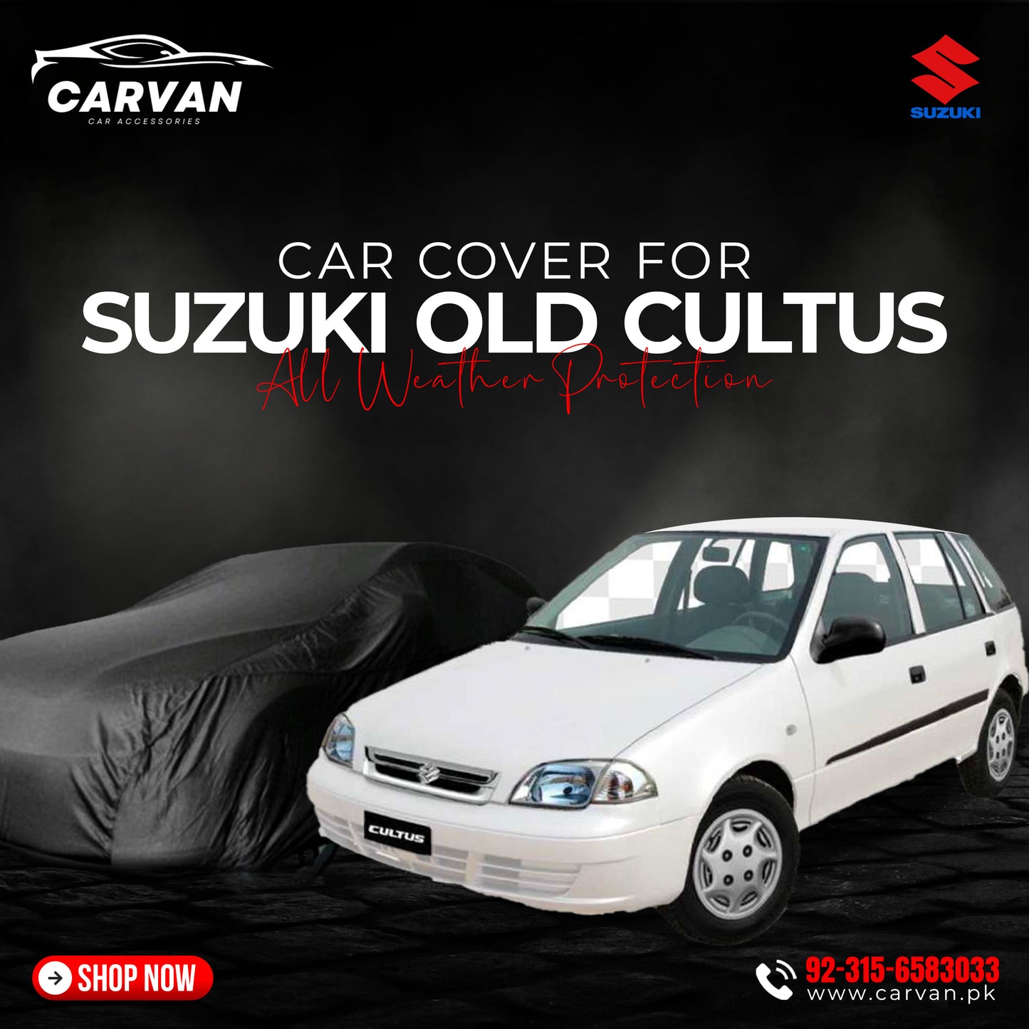 Suzuki Cultus Old Model  Car Top Cover