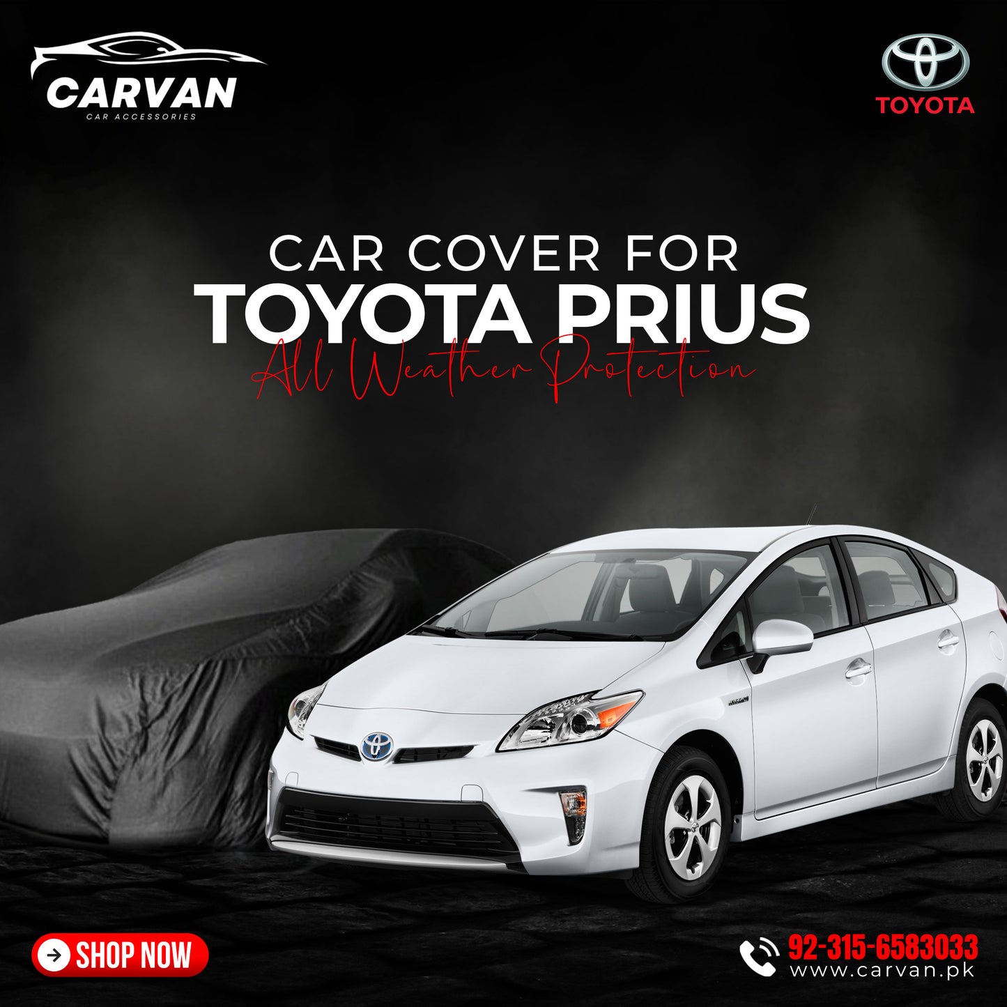 Toyota Prius Water Proof Car Top Cover